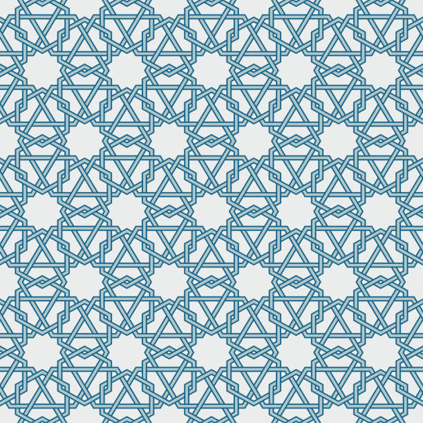 Traditional Islam Geometric pattern, seamless vector art illustration