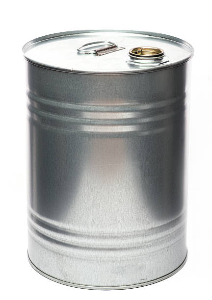 istock Chemicals drum over the white background 543685546