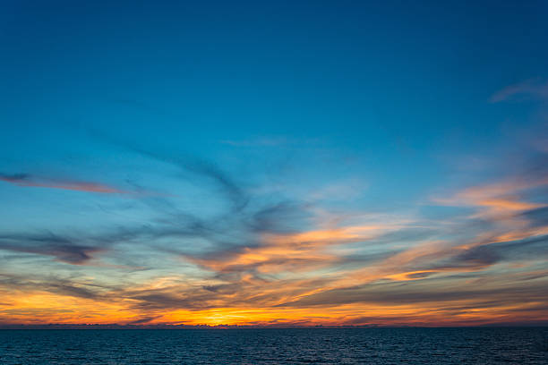 istock Beautiful sunset on the sea. 543685596