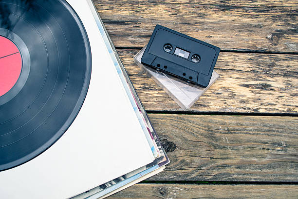 istock Vinyl records and cassettes 543688422