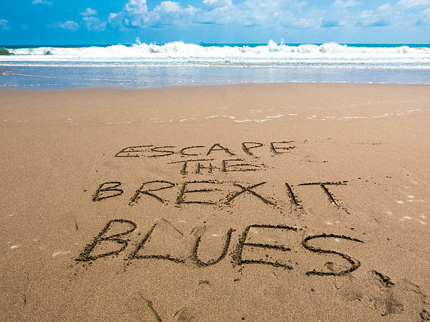 brexit blues vacation post european referendum - go palavra inglesa imagens e fotografias de stock