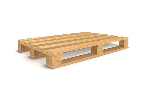 Vector illustration of Wooden pallet.