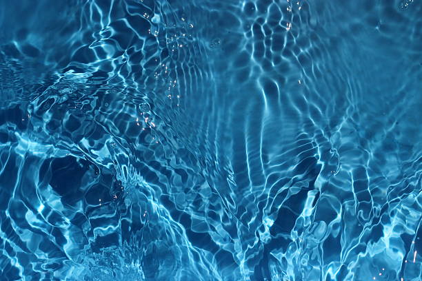 istock Sun reflections in pool water from above 543692318