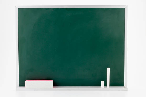 istock Empty of Blackboard Textured  Background with Chalks and Eraser 543698976