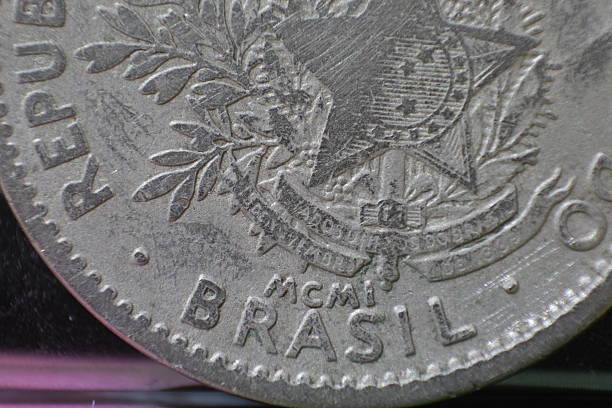 istock Old Coins of Brazil 543804126