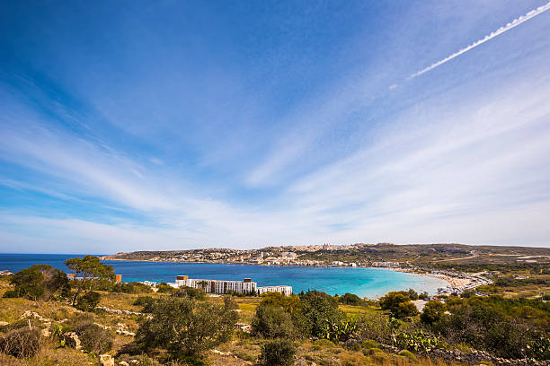 istock Mellieha bay and beach on a sunny day on Malta 543808860