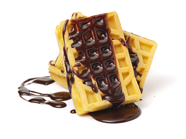 istock Freshly baked belgium waffles 543809108