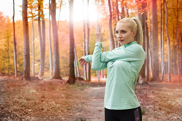 istock Woman focused before everyday jogging 543810184