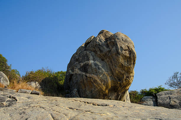 istock Mountain peak against blue sky 543811858