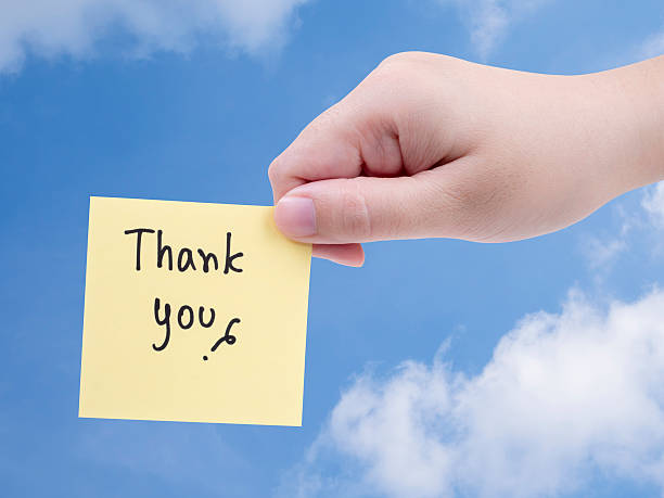 istock Thank you on blue sky 1 543812452