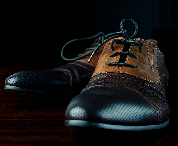 istock Fashionable leather shoes for men 543813436
