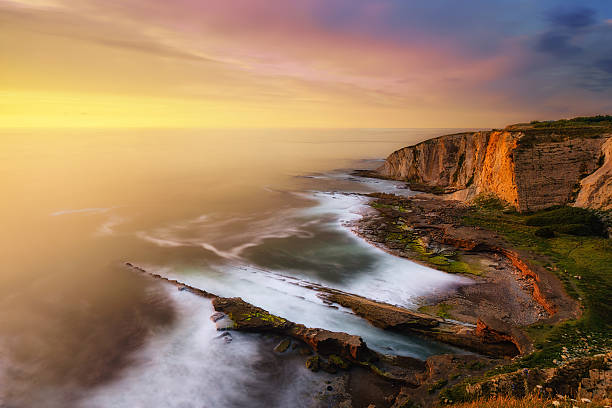 istock Tunelboca beach in Getxo at sunset 543813828