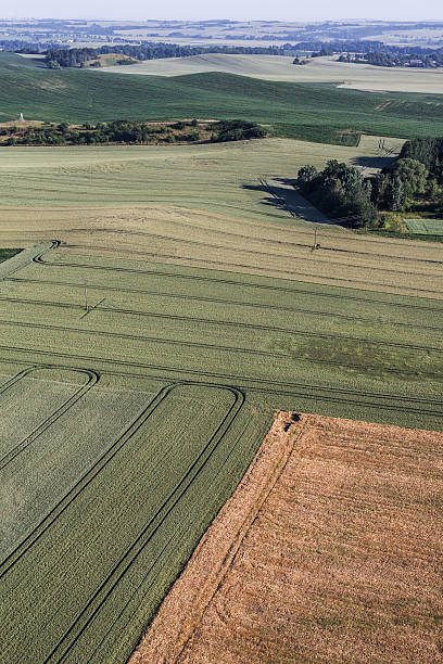 istock aerial view of harvest fields 543814196
