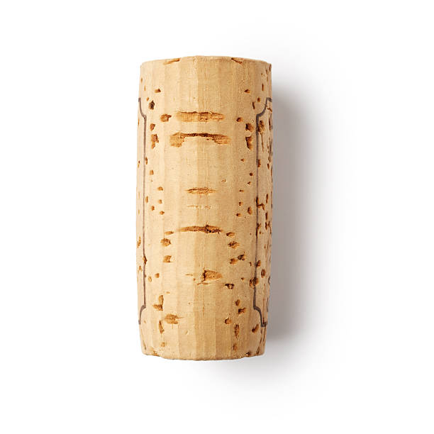 One wine cork stock photo