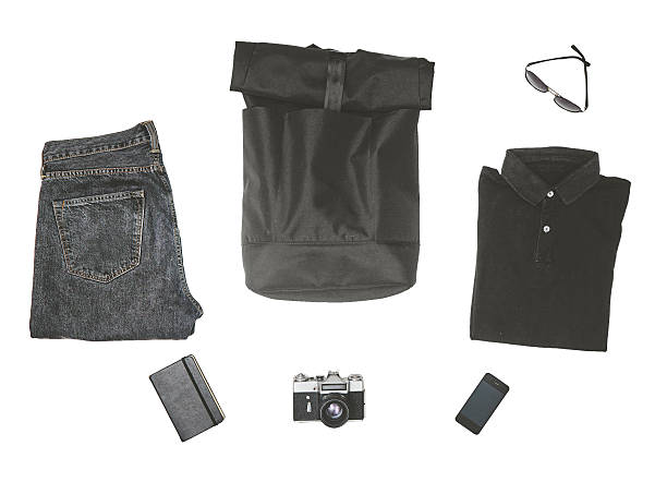 istock Mens casual outfit on white background 543815404