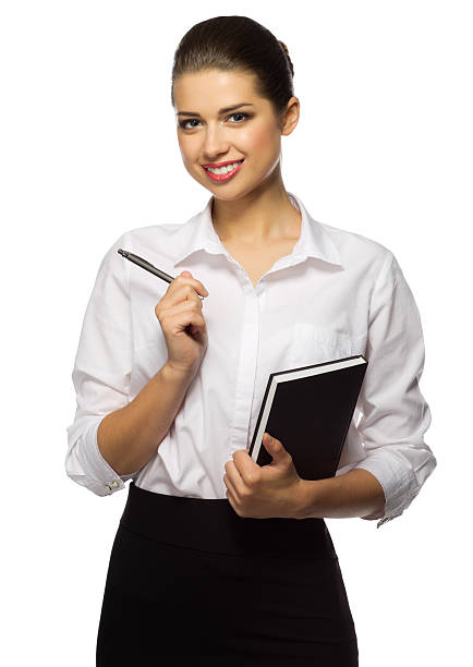 istock Young businesswoman isolated 543816820