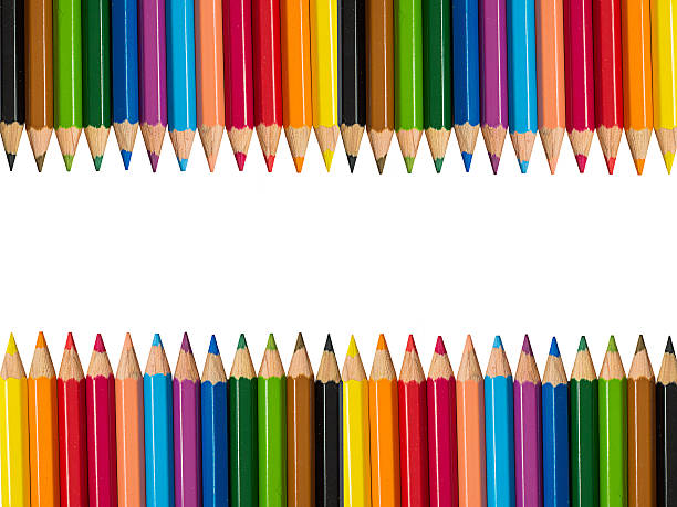 istock Multicolored pencils isolated on white background 543819350