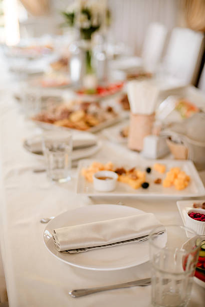 istock Celebration decorations on wedding in outdoor restaurant 543820470