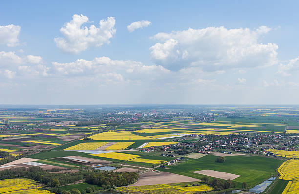 istock aerial view of harvest fields 543821708