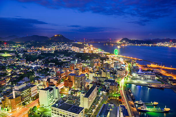 istock Shimonoseki, Japan Skyline 543821710