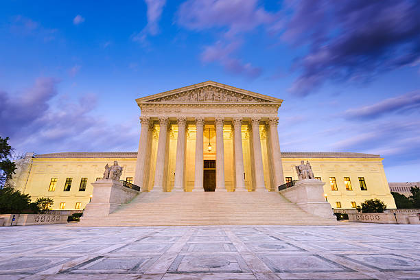 Supreme Court of the United States United States Supreme Court Building in Washington DC, USA. neo classical photos stock pictures, royalty-free photos & images