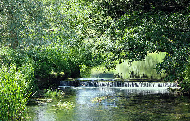 istock Easton Grey Weir, River Avon, Wiltshire 543823346