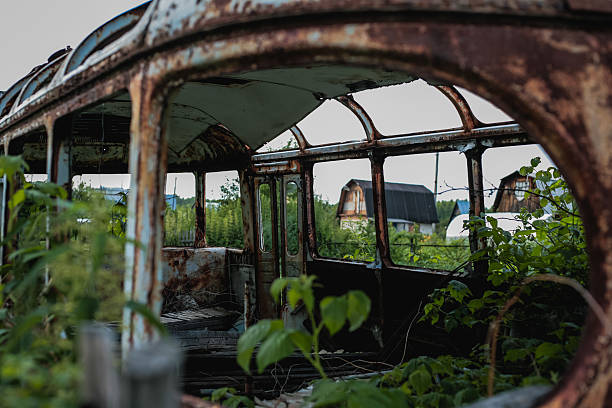 istock Abandoned house, bus. creepy. 543826002