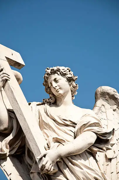 Angel with the Cross, Ponte Sant'Angelo, Rome, Italy.
