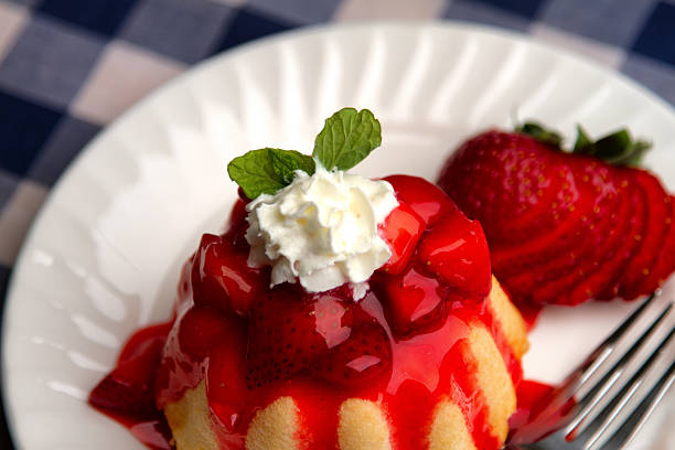 istock Fresh Delicious Strawberry Shortcake with Whipped Cream 543832758