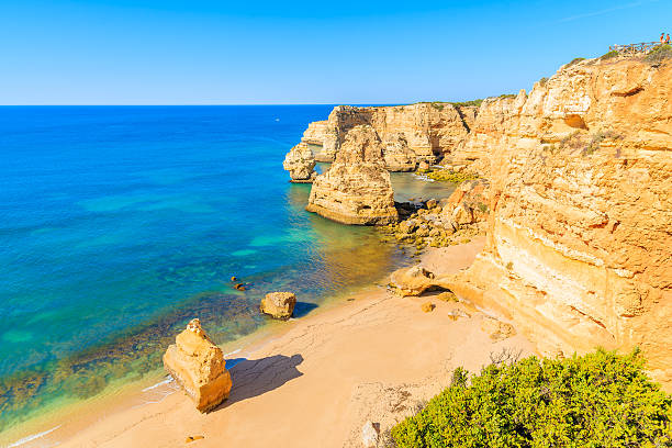 istock View of famous Marinha beach 543833042