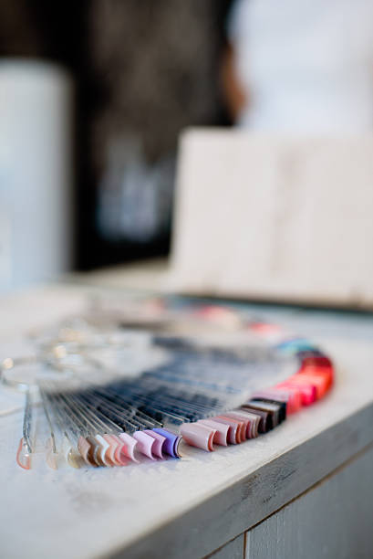 istock Collection of artificial colorful nails 543834290