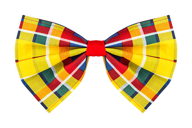 colorful checkered bow tie colorful checkered bow tie isolated on white background bow tie stock pictures, royalty-free photos & images