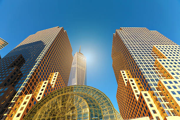 istock Manhattan skyline with Freedom Tower, New York 543836110