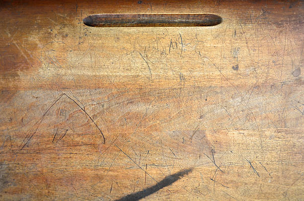 istock Wooden Desk Top 543836276