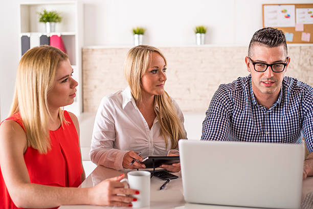 istock Young colleagues in the office 543837064