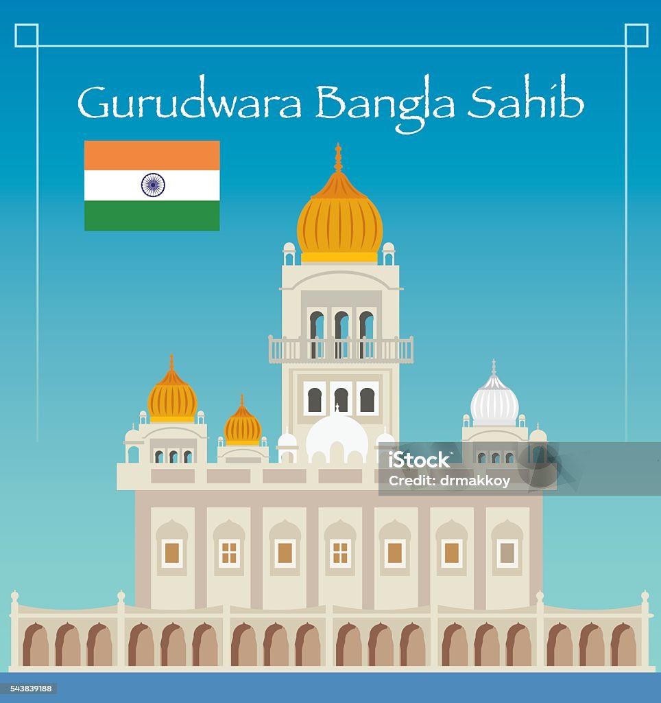 Gurudwara Bangla Sahib Stock Illustration - Download Image Now - Sikhism,  Temple - Building, Amritsar - iStock