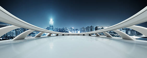 abstract window with modern buildings in hangzhou west lake cult modern office buildings in hangzhou west lake square at night on view from abstract window west lake stock pictures, royalty-free photos & images