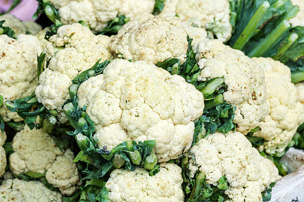 istock Fresh cauliflower in the market. 543842984
