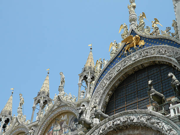 ST. Marc's Basilica in Venice Italy. stock photo