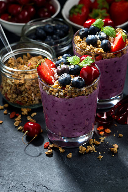 istock healthy dessert with fresh berries and granola 543976000