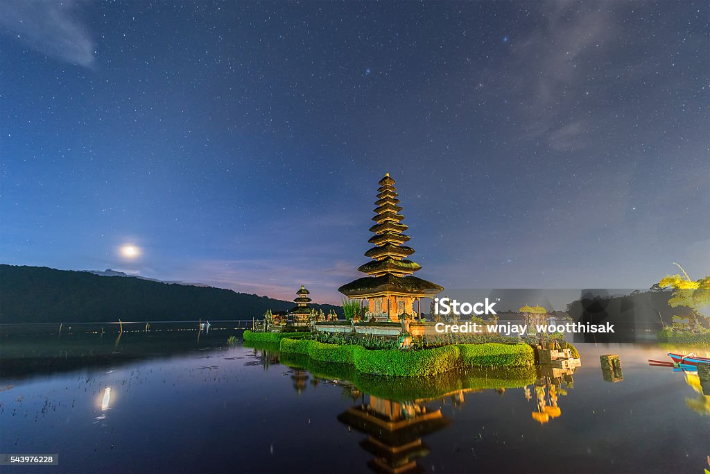 Ulun Danu Bratan Temple, Bali Ulun Danu Bratan Temple, Bali Indonesia Ancient Stock Photo