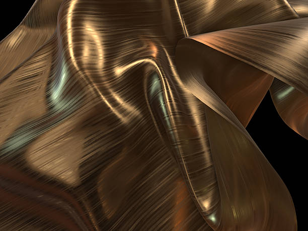 istock Gold Cloth flying back ground -3D Illustrate 543976246