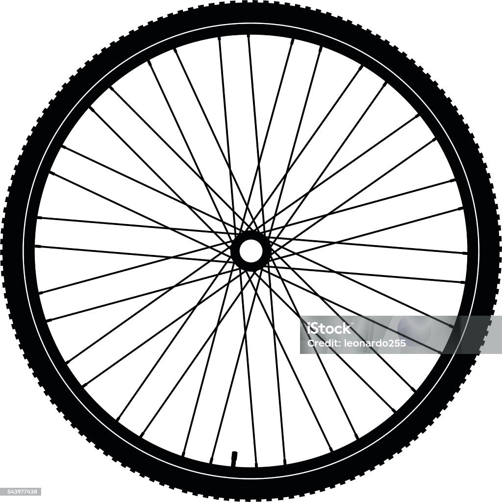 Bicycle wheel black Bicycle wheel, vector eps 10 Bicycle stock vector