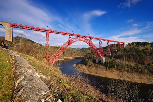 Garabit viaduct in France, a famous bridge in Europe