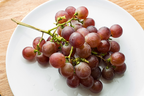 Ripe red grapes