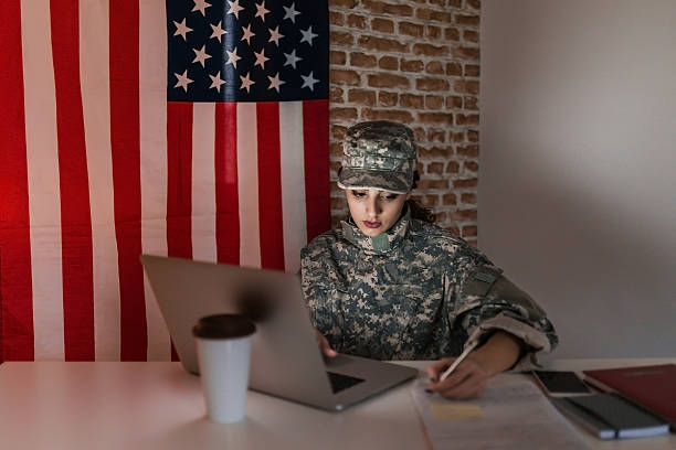 istock Locating targets in the army 543987584