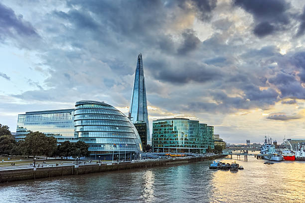 istock Amazing sunset over London City Hall, Great Britain 543990810