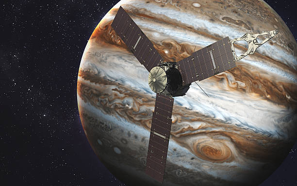 istock Juno spacecraft and Jupiter. Elements of this image furnished by 543990944