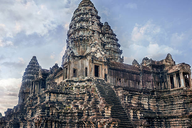 Entrance to the Tower structures of Angkor Wat, Siem Reap, Cambodia