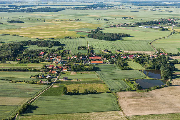 istock aerial view of the  harvest fields 543991638